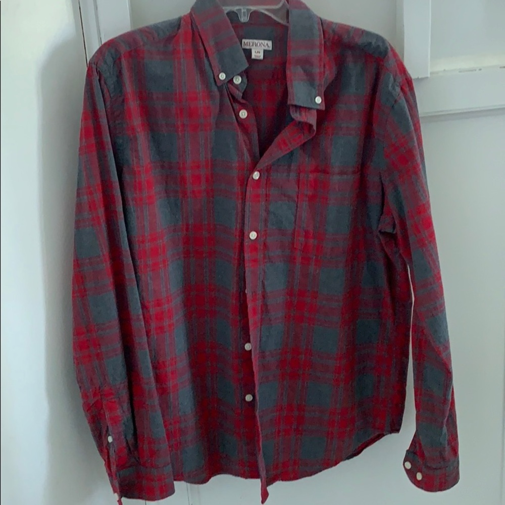 Men’s plaid long sleeve